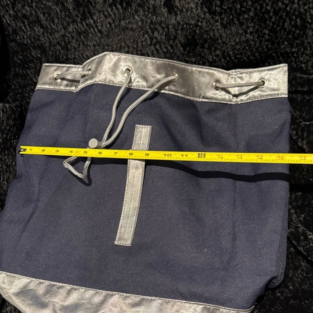 Tommy Hilfiger Blue and Gray Duffel Bag